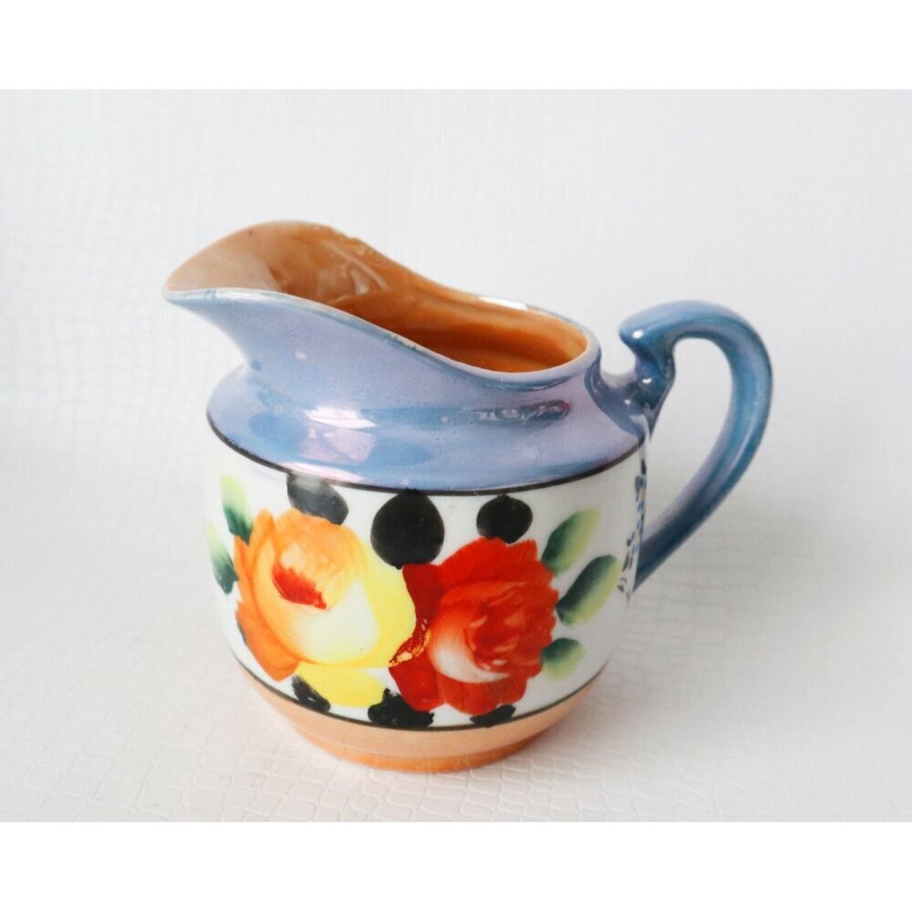 Vintage Luster Ware Teapot Creamer & Sugar With Lid Lusterware - Picture 7 of 8